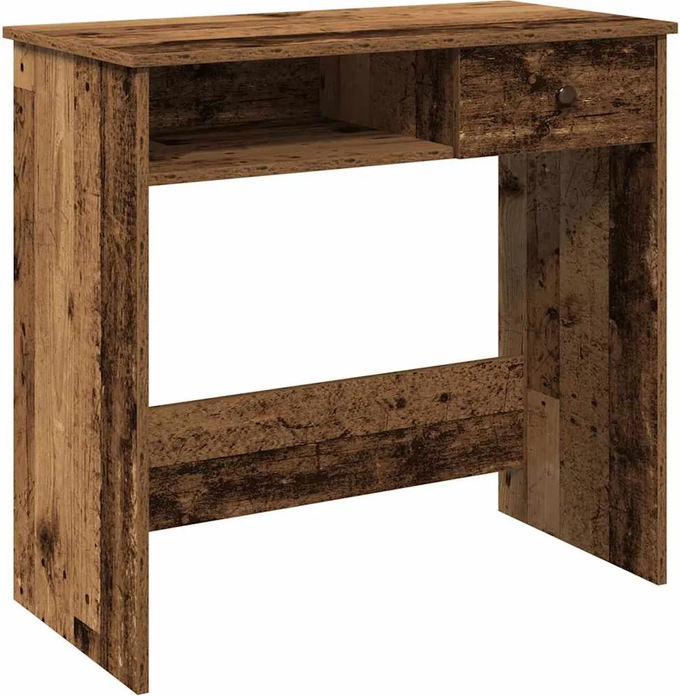 vidaXL Birou, lemn învechit, 80x40x75 cm, lemn prelucrat