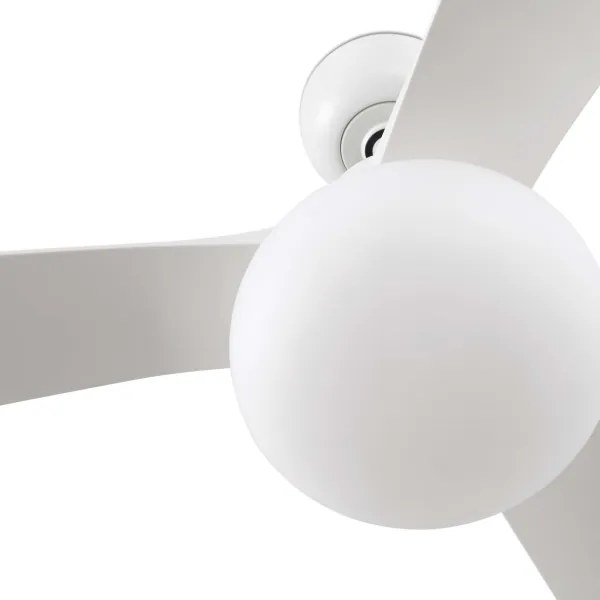 FARO 34363WT-11L Ventilator de tavan OUTWOOD L 1xE27/15W/230V alb, diam. 150 cm, WT, IP44 + telecomandă