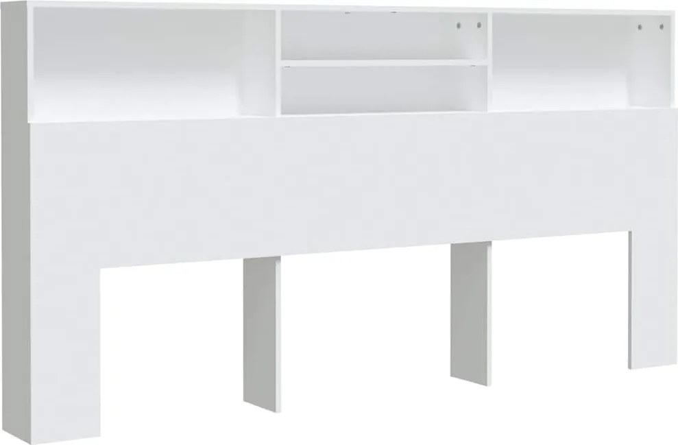 vidaXL Dulap tăblie, alb, 200x19x103,5 cm