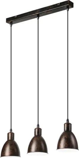 Brilagi - Lustru LED suspendat pe cablu RIDDY 3xE27/60W/230V cupru/patină