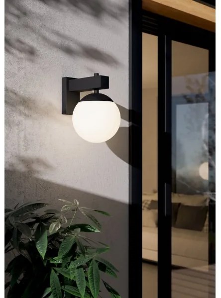 Aplică de exterior BUFALATA 1xE27/40W/230V negru IP44 Eglo 900669