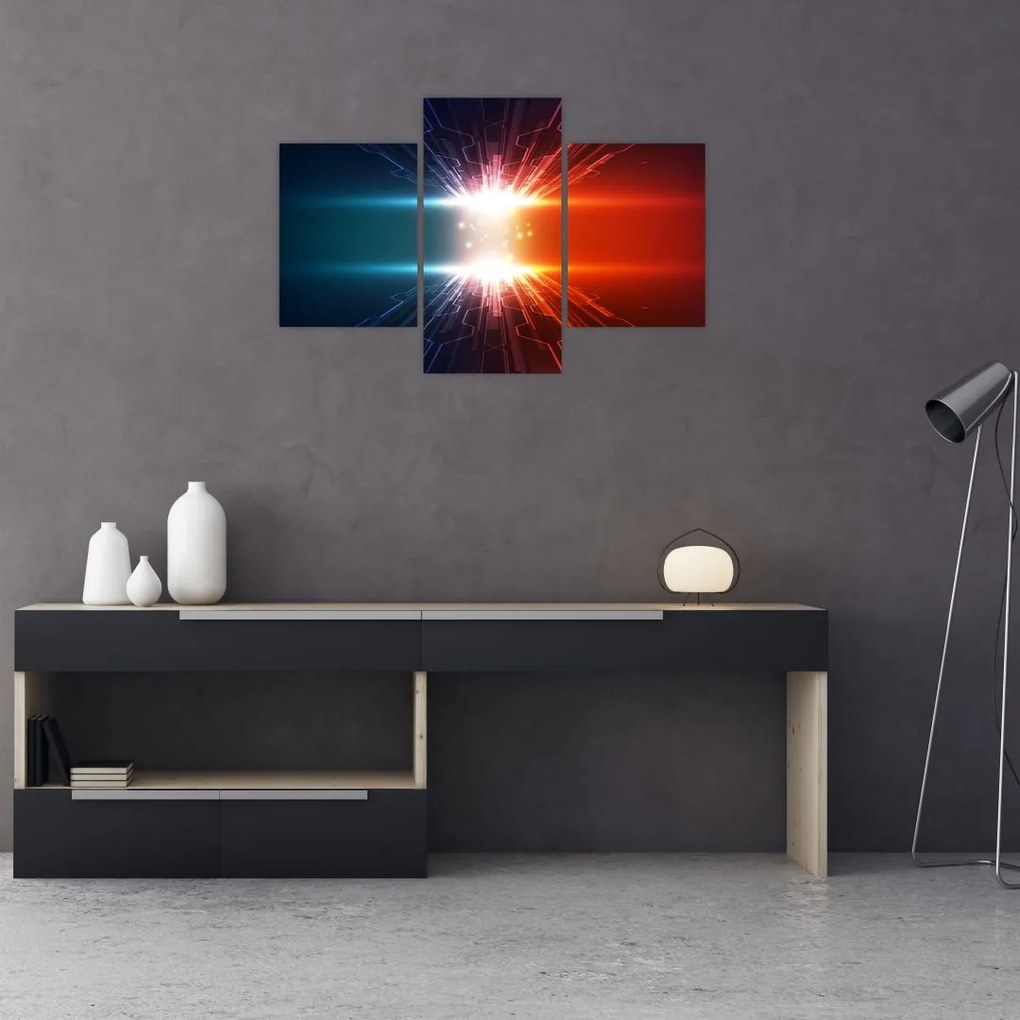 Tablou abstract cu glonț activ (90x60 cm)