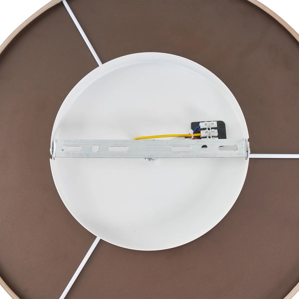 Plafonieră modernă bej din material textil, cu LED, cu dimmer în 3 trepte - Bredow