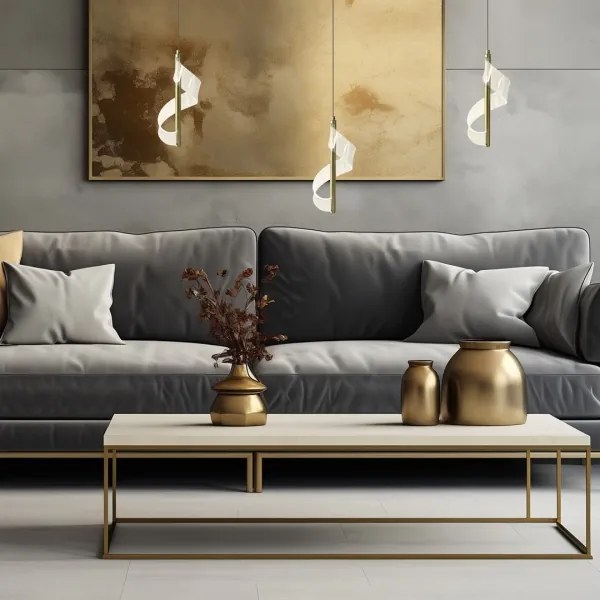 Lustră LED pe cablu LARGO LED/10W/230V auriu