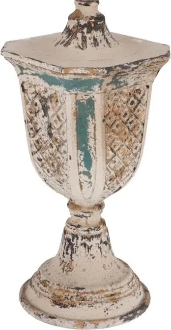 Lampa Shabby Chic Bell rasina si metal H 75 cm