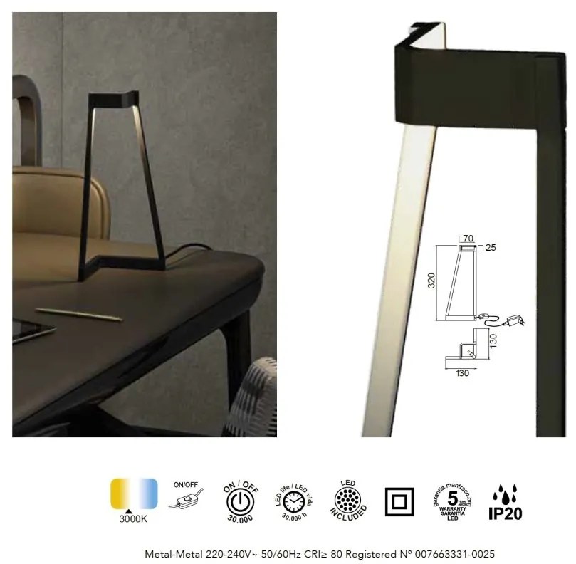 Veioza/Lampa de masa LED design modern MINIMAL arena