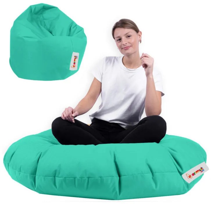 Fotoliu Bean Bag Iyzi 100 Cushion Pouf, Turquoise