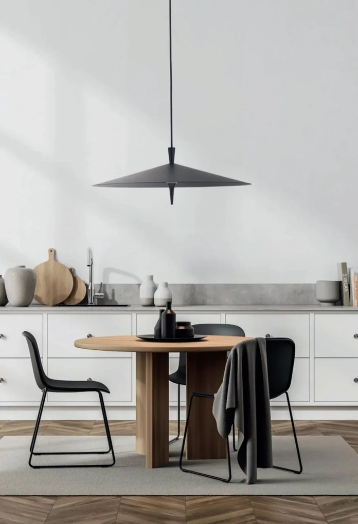 Lustra LED suspendata design decorativ STIG BK