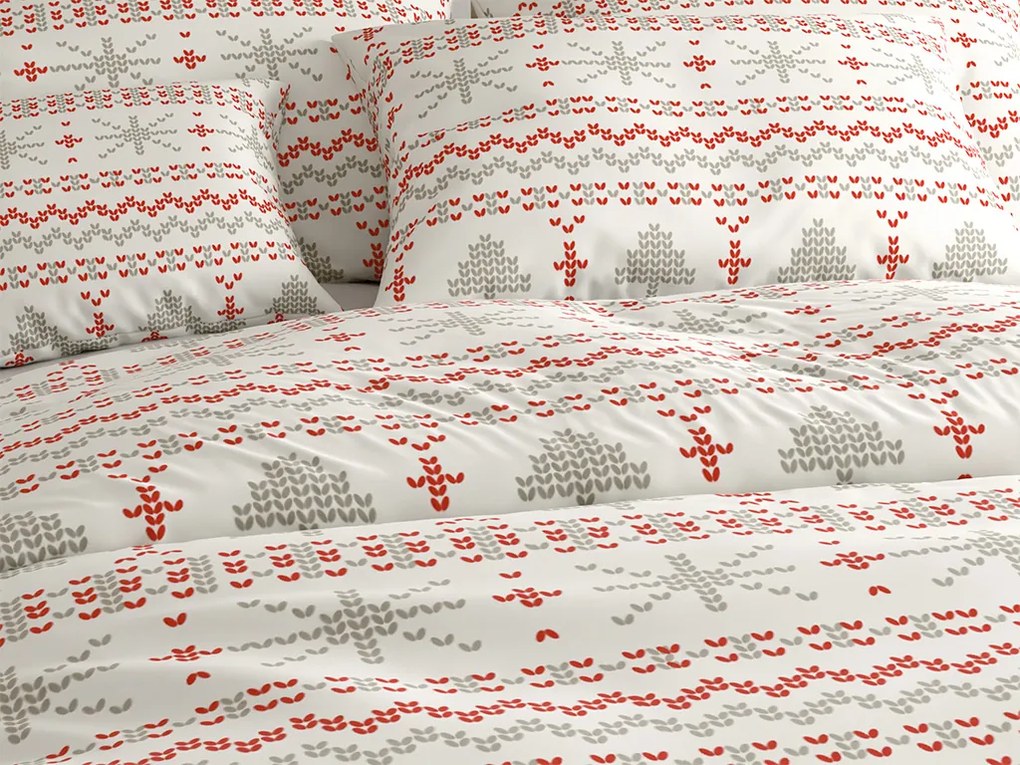 Lenjerie de pat din bumbac NORDIC JOY albă Dimensiune lenjerie de pat: 70 x 90 cm | 140 x 200 cm