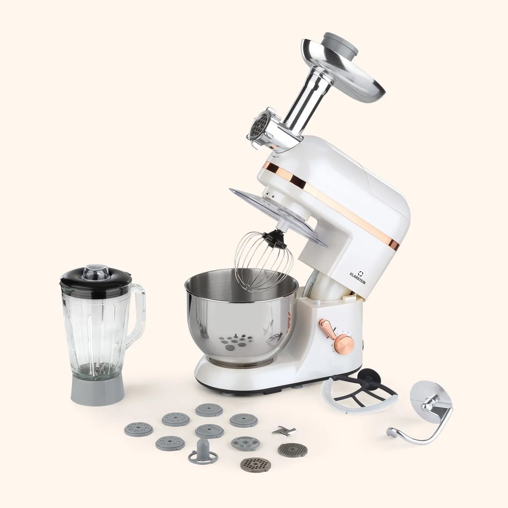 Lucia Elegance, robot de bucătărie, blender, mașină de tocat carne, 2000W, fără BPA