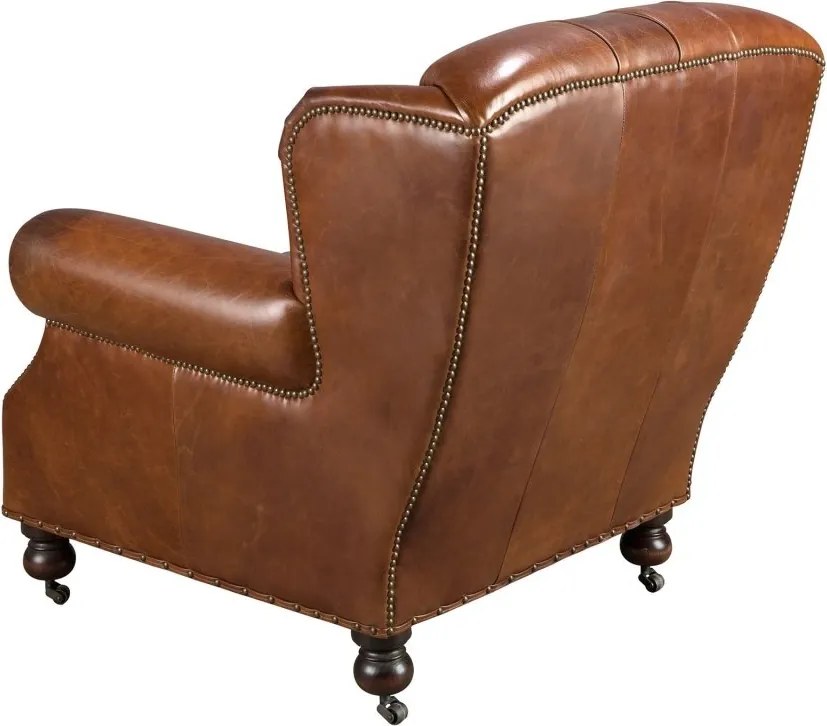 Fotoliu design italian, Piele Naturala, Chesterfield 5156