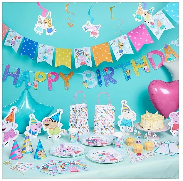 Purcelușa Peppa Celebration invitație de petrecere set de 6