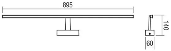 Redo 01-1678 - Iluminare LED pentru oglindă de baie NEPTUNE LED/18W/230V IP44