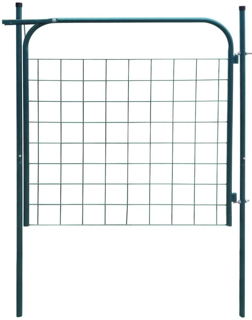 Poarta pentru gard de gradina 100 x 100 cm verde Verde, 100 x 100 cm