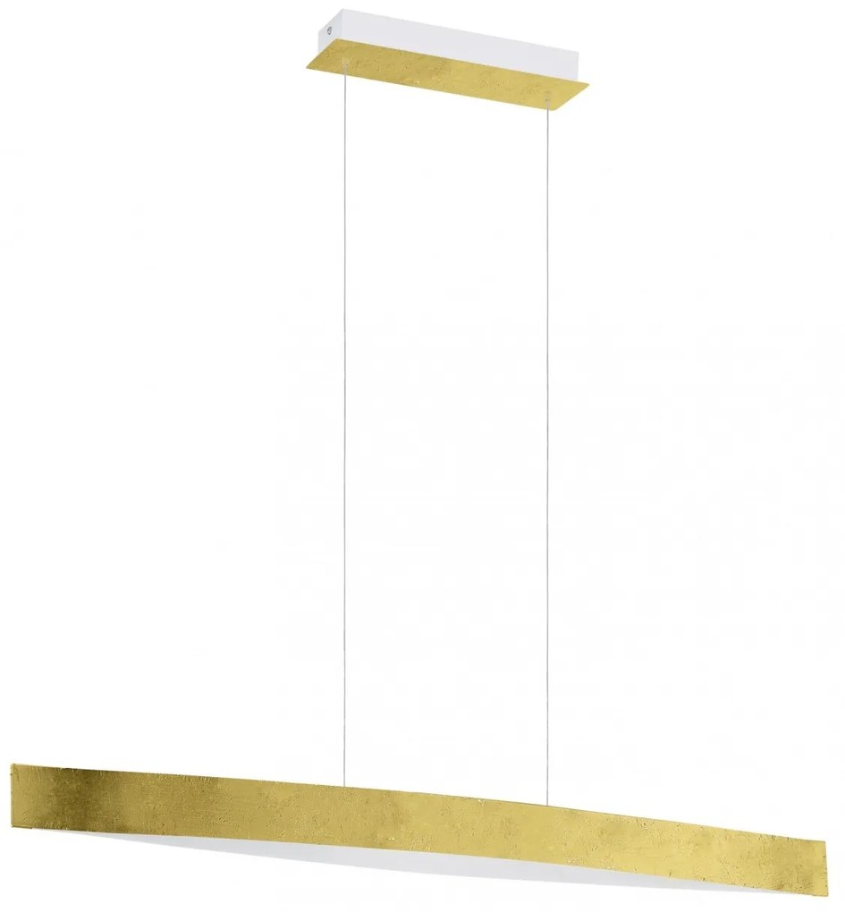 Lustra, Pendul modern L-97cm, finisaj auriu/alb, LED Fornes 93341 EL