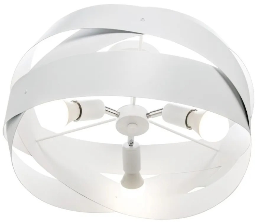 Plafoniera design modern Tornado alb 50cm
