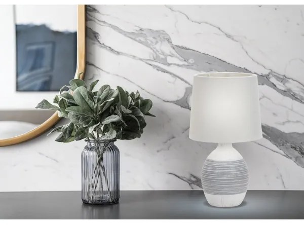 Lampă de masă AMBON 1xE14/40W/230V alb