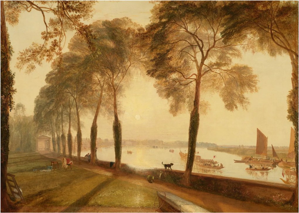 Tablou pe sticlă - Joseph Mallord William Turner, Mortlake Terrace, reproducere (70x50 cm)