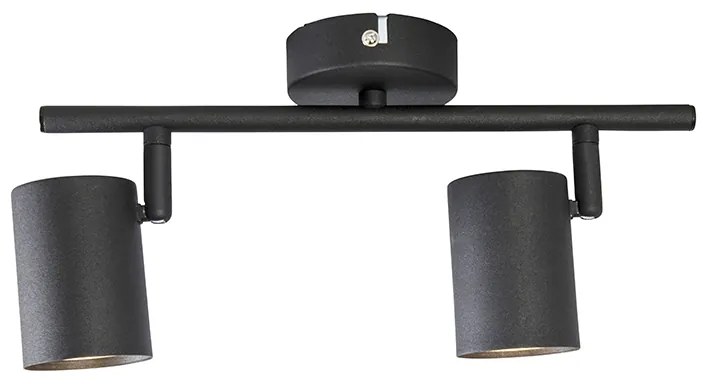 Spot modern negru cu 2 lumini orientabile - Jeana
