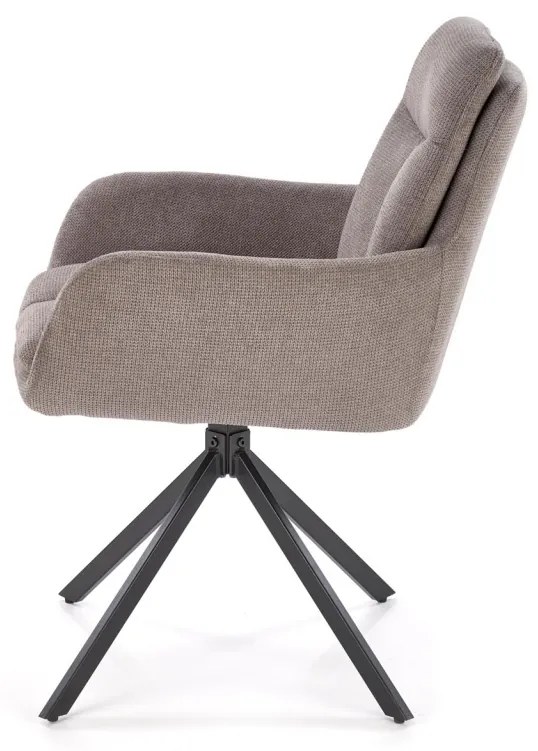 Scaun rotativ K536 stofa gri