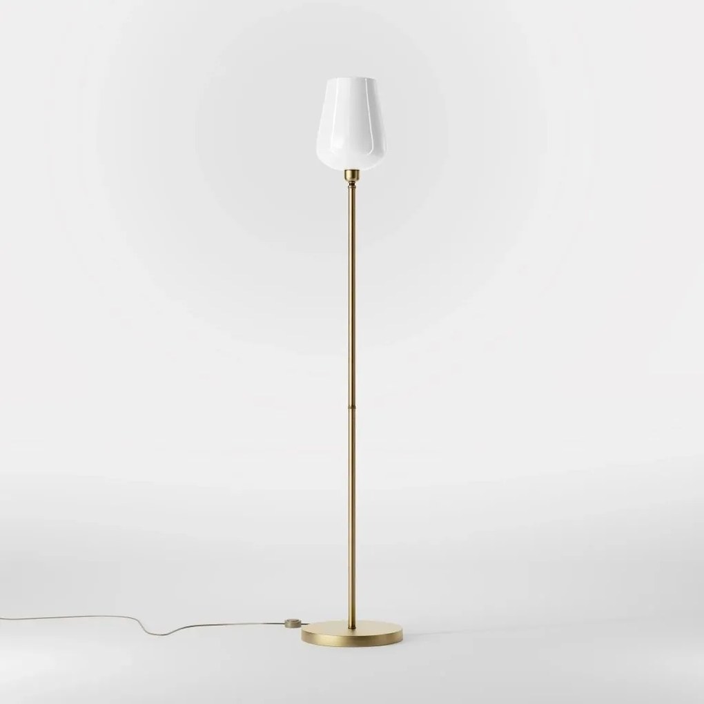 Lampa de podea design italian din alama si sticla Talis