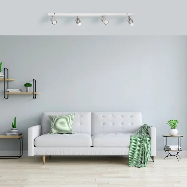 Spot LED TUBSSON 4xGU10/4,8W/230V alb/crom lucios