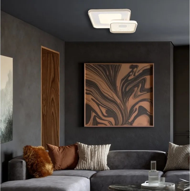 Plafoniera LED CCT cu telecomanda MOSAIKO