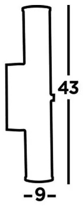 Corp de iluminat LED pentru baie CLAMP LED/18W/230V IP44 negru Searchlight 63125-1BK