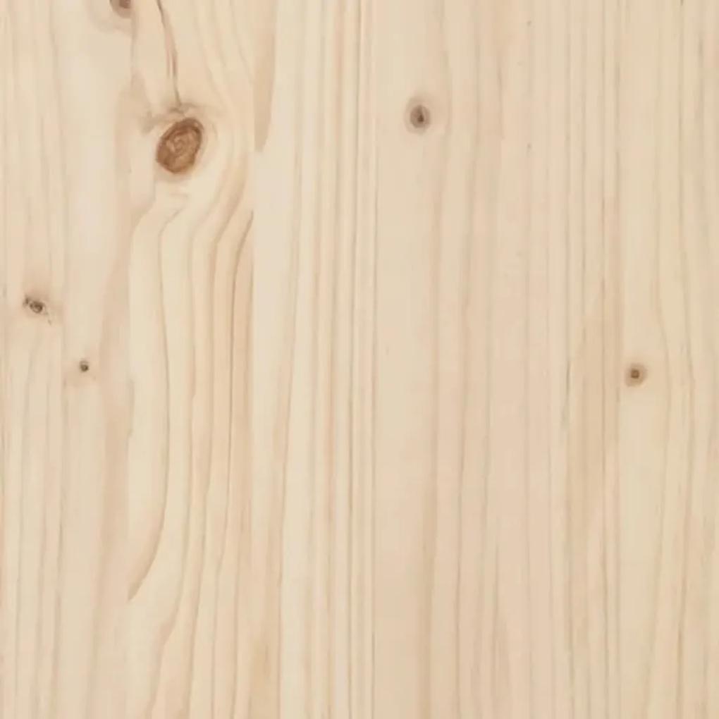 Tablie de pat, 81x4x100 cm, lemn masiv de pin 1, Maro, 81 x 4 x 100 cm
