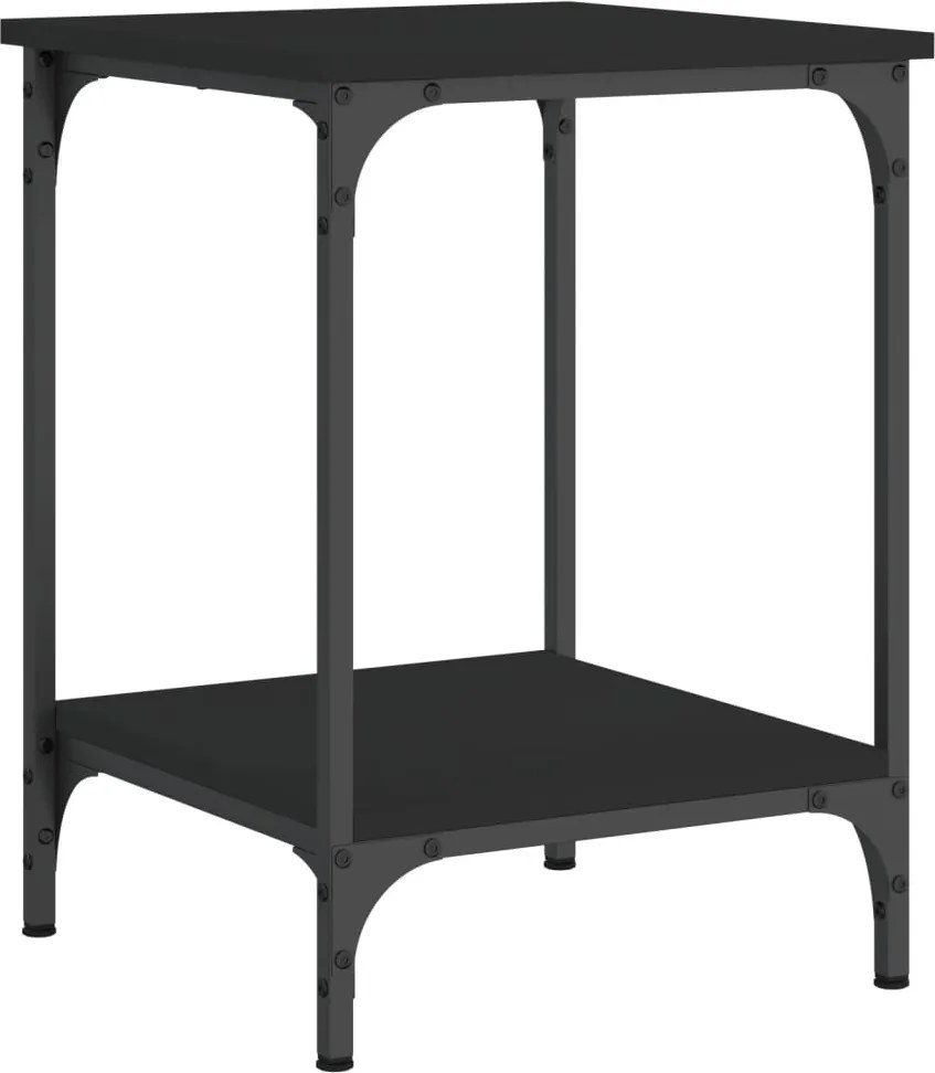 vidaXL Măsuță de cafea, negru, 40x40x55 cm, lemn prelucrat