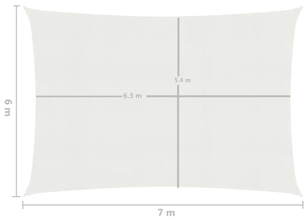 Panza parasolar, alb, 6x7 m, HDPE, 160 g m   Alb, 7 x 6 m