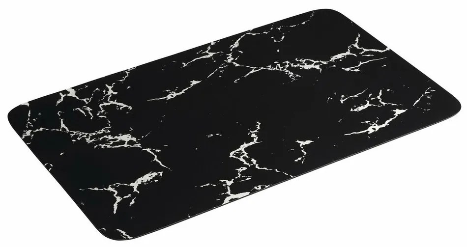 AQUALINE PCD011 covor de baie 50 x 80 cm,negru/marmură
