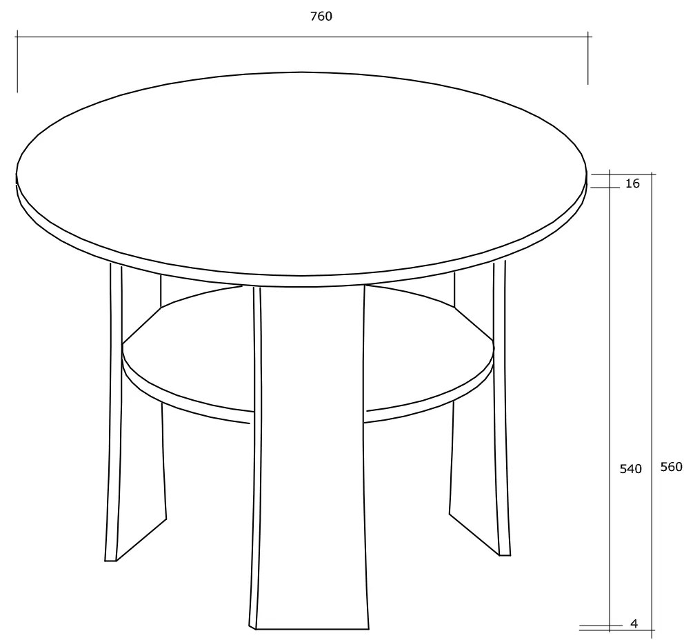 Măsuță de cafea Ryall 1D. 746773