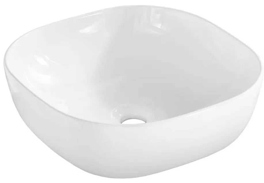 COMAD UM-6252 SMILE 40 DP - Lavoar pe blat SMILE 41x41 cm alb lucios