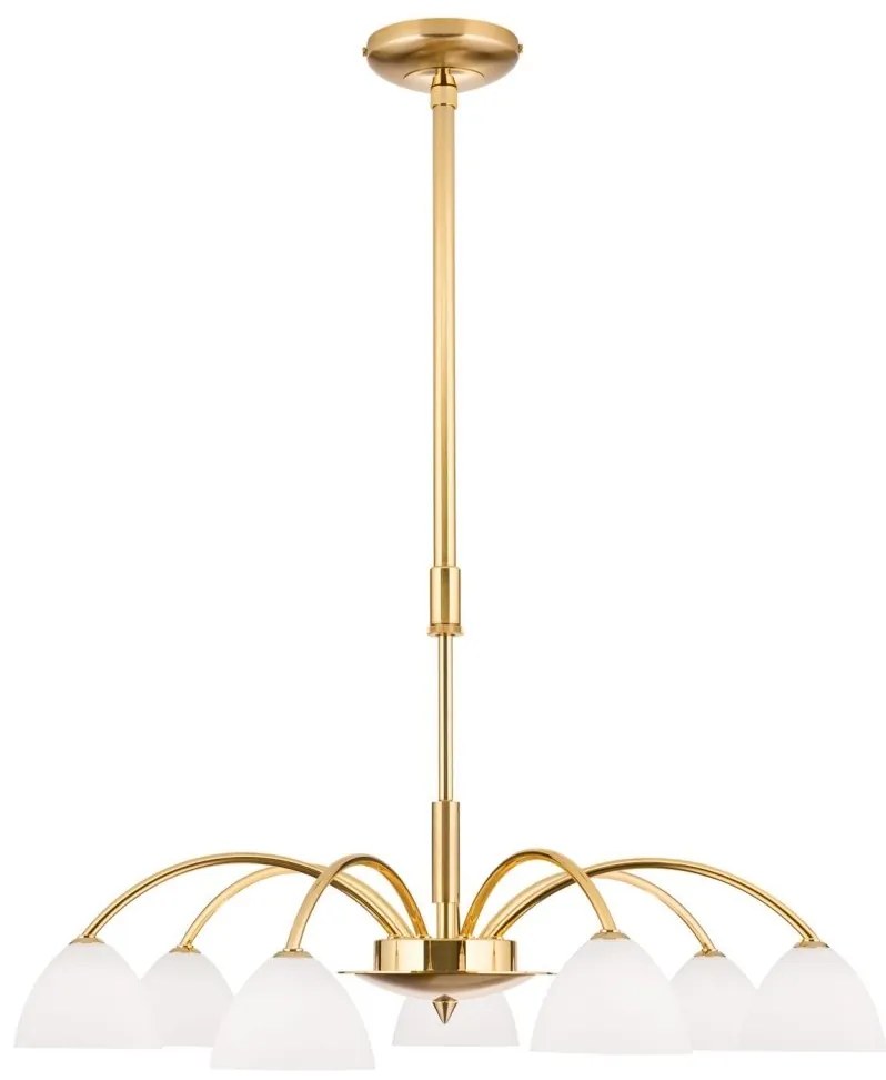 Candelabru 7 brate elegant design modern OPALDESIGN, auriu mat