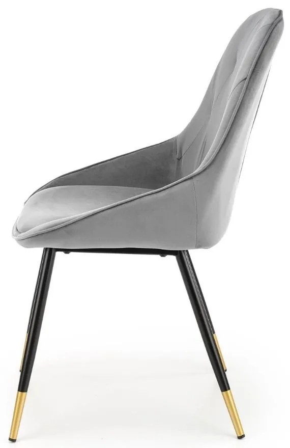 Scaun de bucaterie Beline, gri/negru