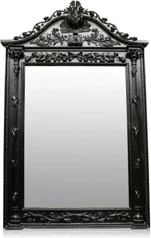 Oglinda dreptunghiulara neagra cu rama din lemn 163x267 cm Baroque Versmissen