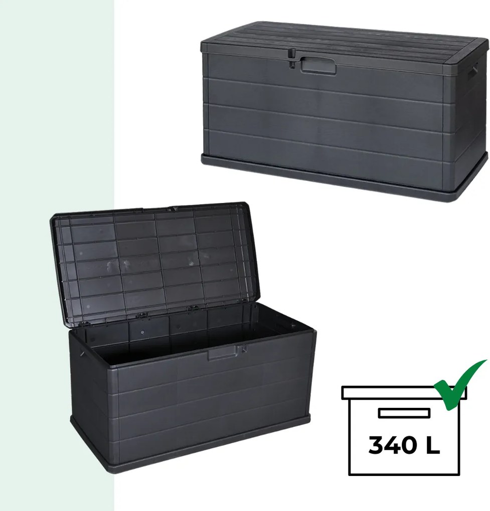 Cutie de depozitare ALPHA, 340L, 118x59x57cm, antracit I.P.A.E-Progarden