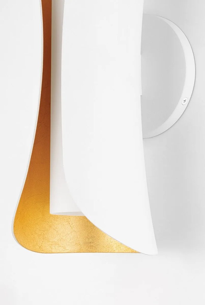 Aplica de perete design modern JOSIE alb/foita aurie