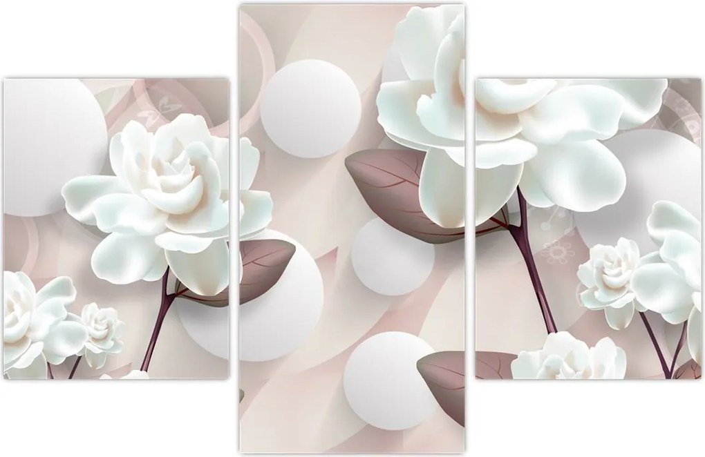 Tablou - Flori de trandafir (90x60 cm)