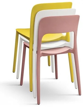 PAZZO DESIGN Set de 4 scaune Luana negru din polipropilenă | Aosom Romania