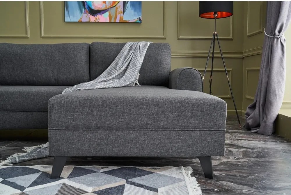 Colțar gri antracit (în formă de "U") Belen – Balcab Home