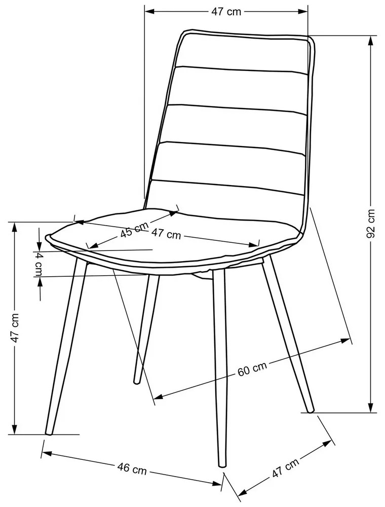 Scaun de bucaterie Lanier, bej