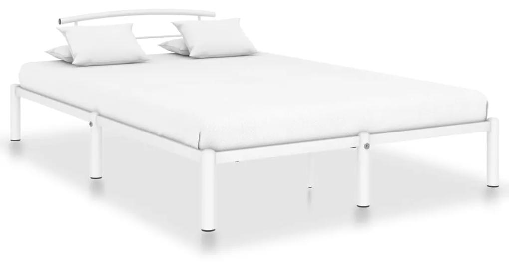284654 vidaXL Cadru de pat, alb, 160 x 200 cm, metal