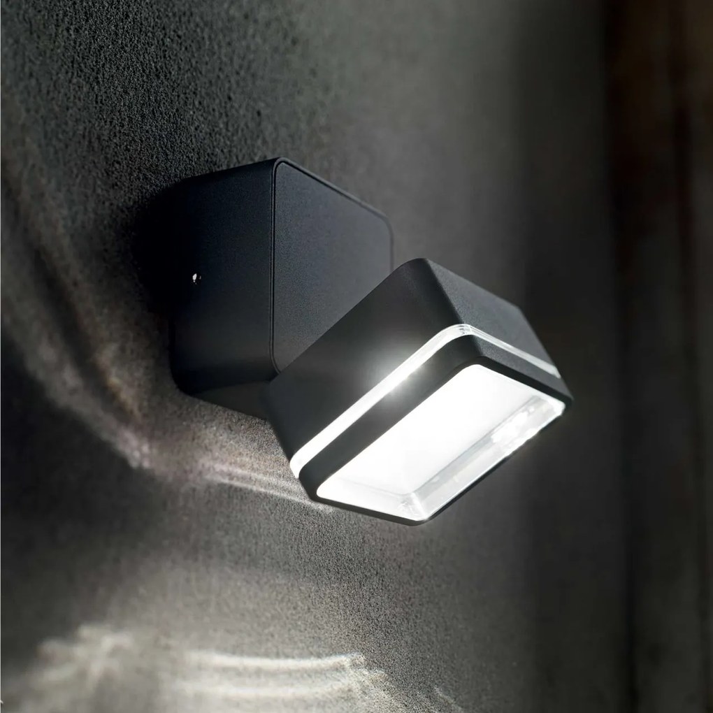 Aplica de perete exterior, IP54 OMEGA AP SQUARE ANTRACITE 4000K