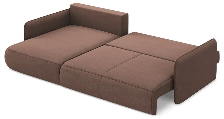 Colțar roz extensibil/cu spațiu de depozitare (cu colț pe partea stângă) Nanea – Makamii