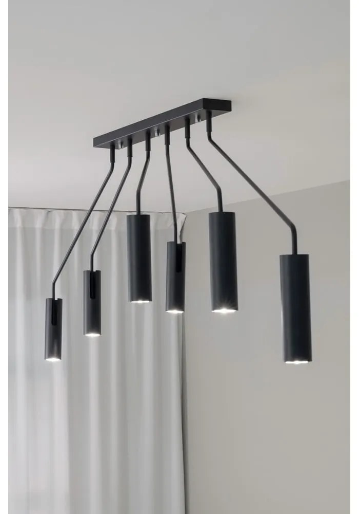 Plafonieră neagră cu abajur din metal Ramus - Markslöjd