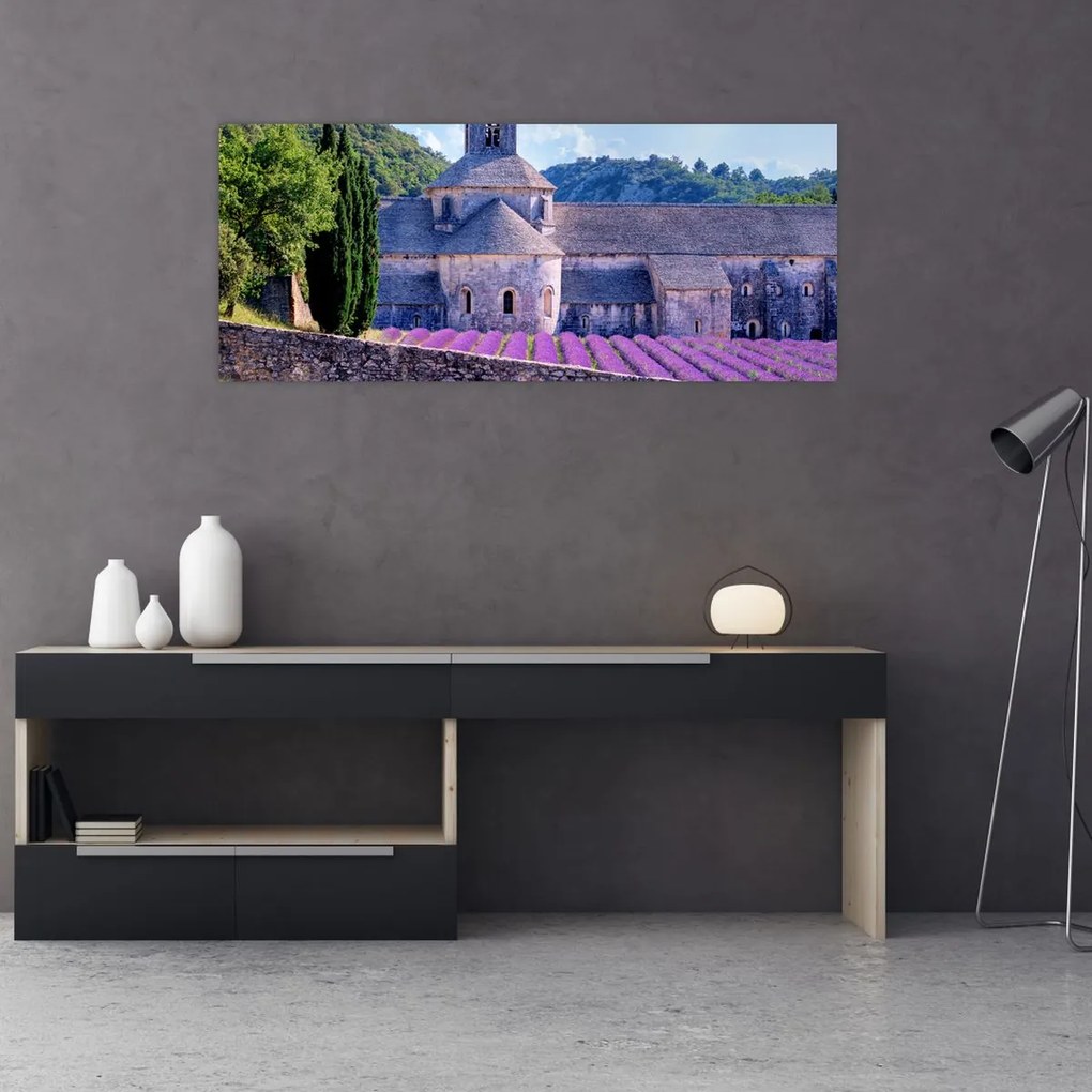Tablou - Câmp de lavandă (120x50 cm)