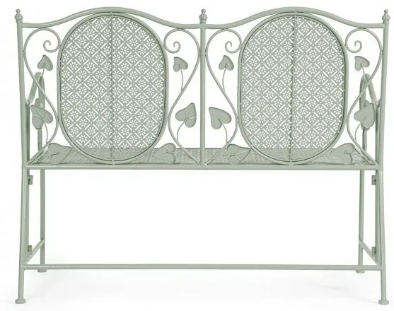 Banca pliabila pentru 2 persoane verde salvie din metal, Harriet Bizzotto