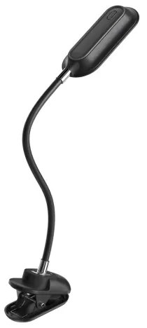 Immax 08998L - Lampă de birou LED+CCT, reglabilă, cu clemă CLIP, 7,5W/230V, neagră